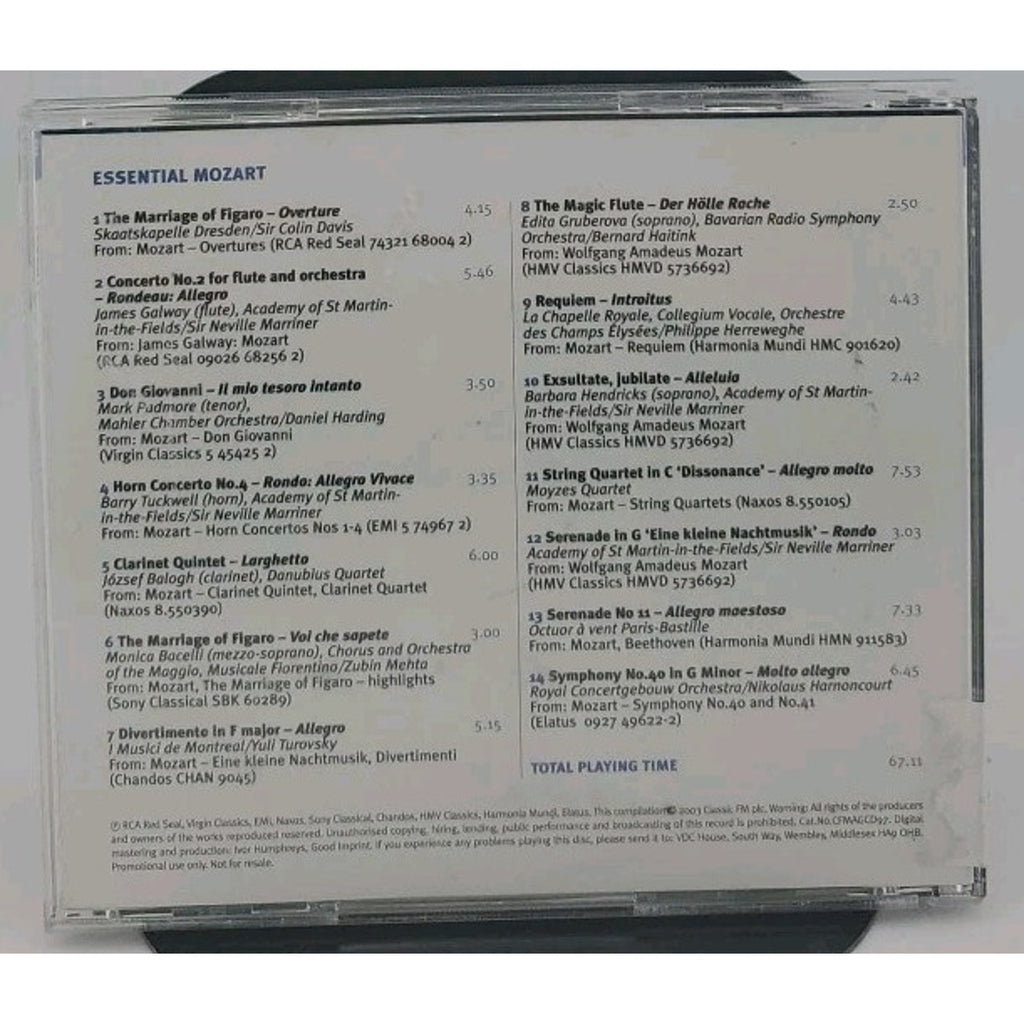 Classic FM Essential Mozart CD