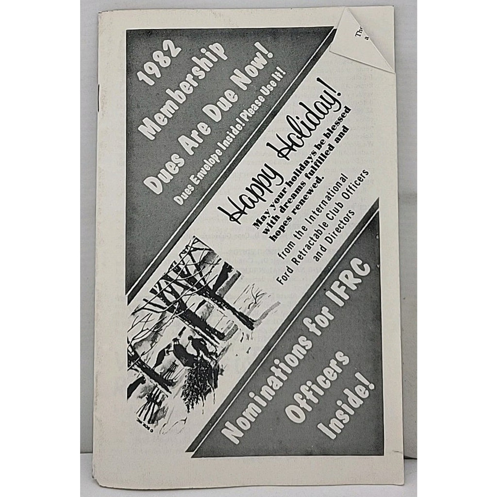 Skyliner Newsletter - International Ford Retractable Club #50 -...