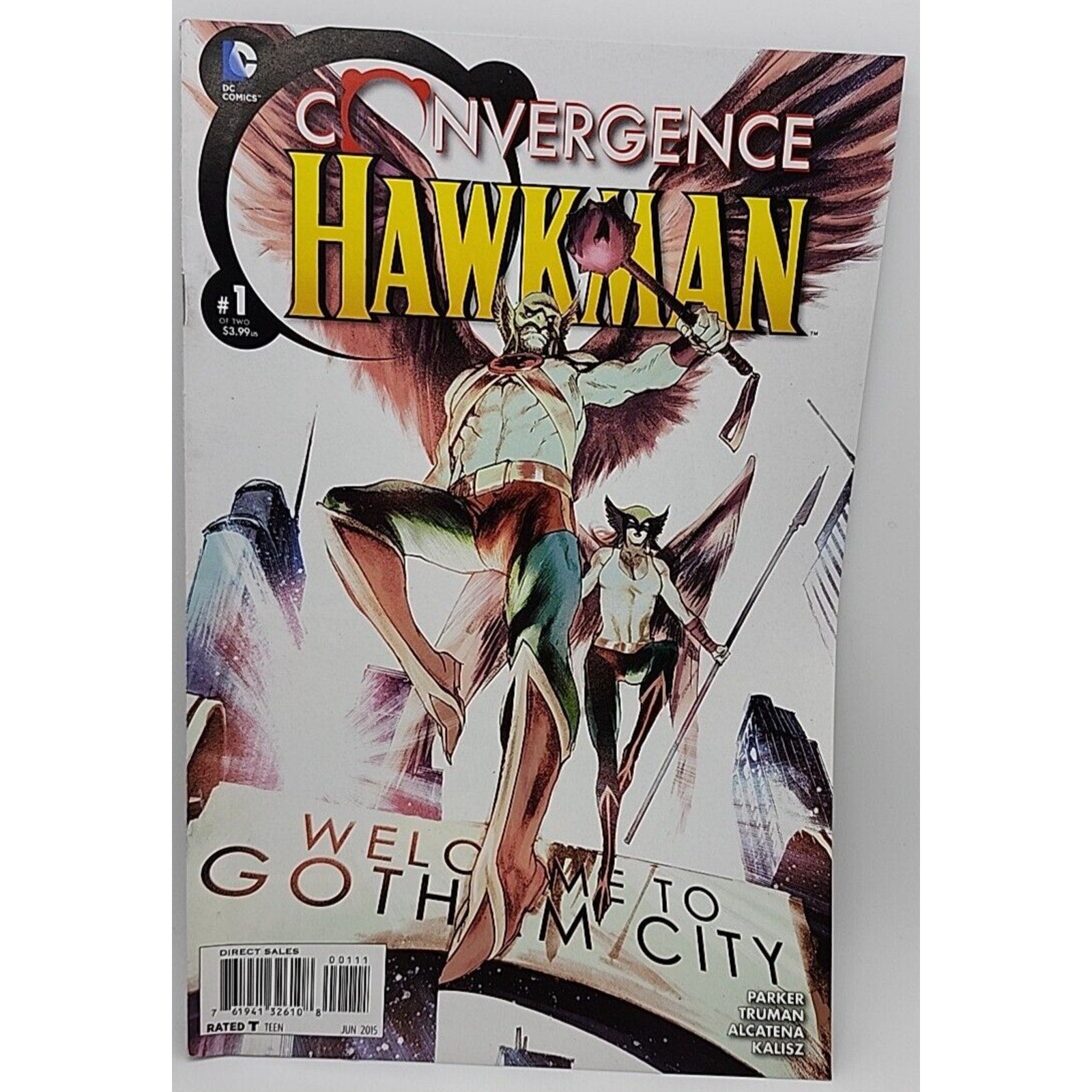 2015 "Convergence Hawkman" #1 June DC Comic Book Welcome to Gotham City