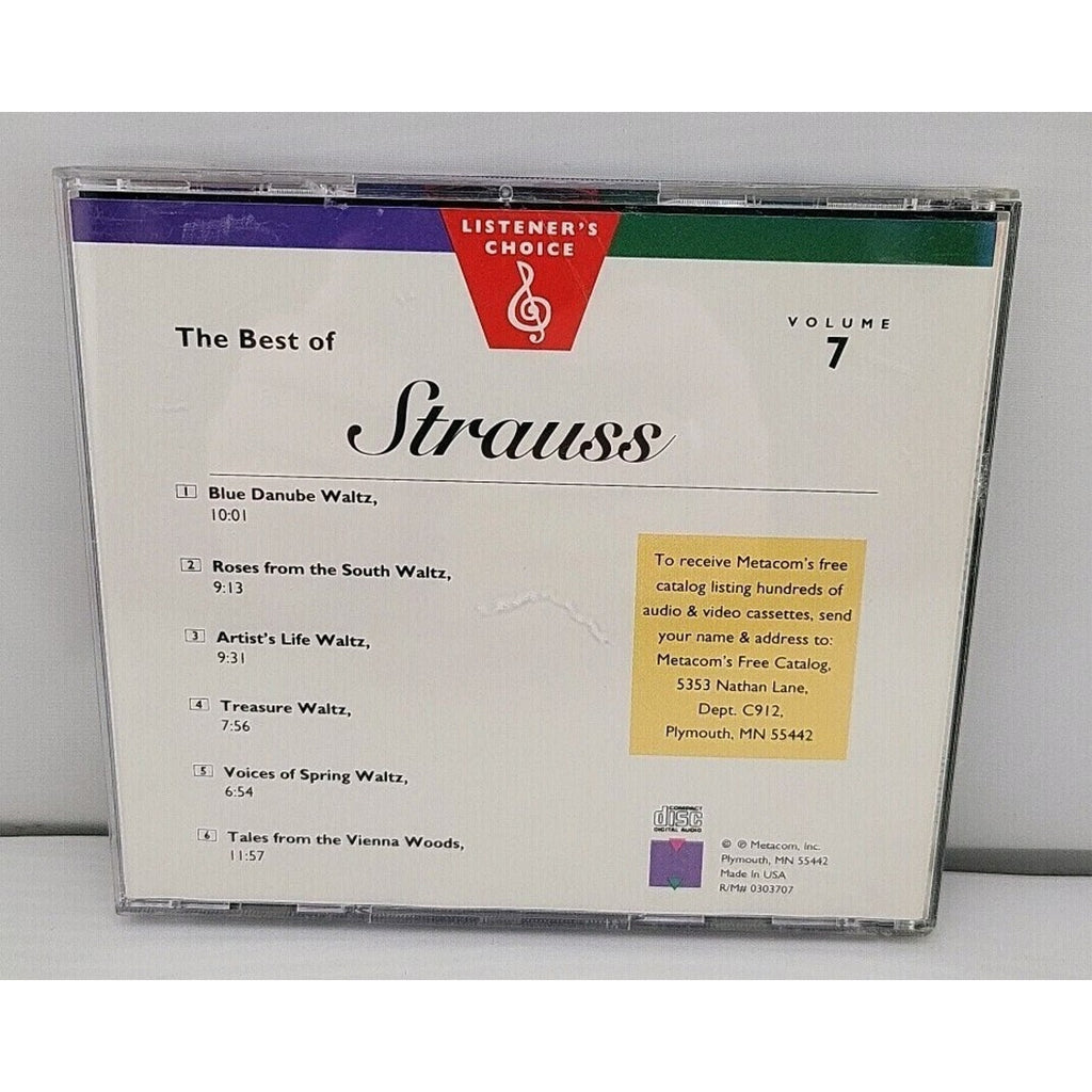 Listener's Choice Vol. 7 The Best Of Strauss CD