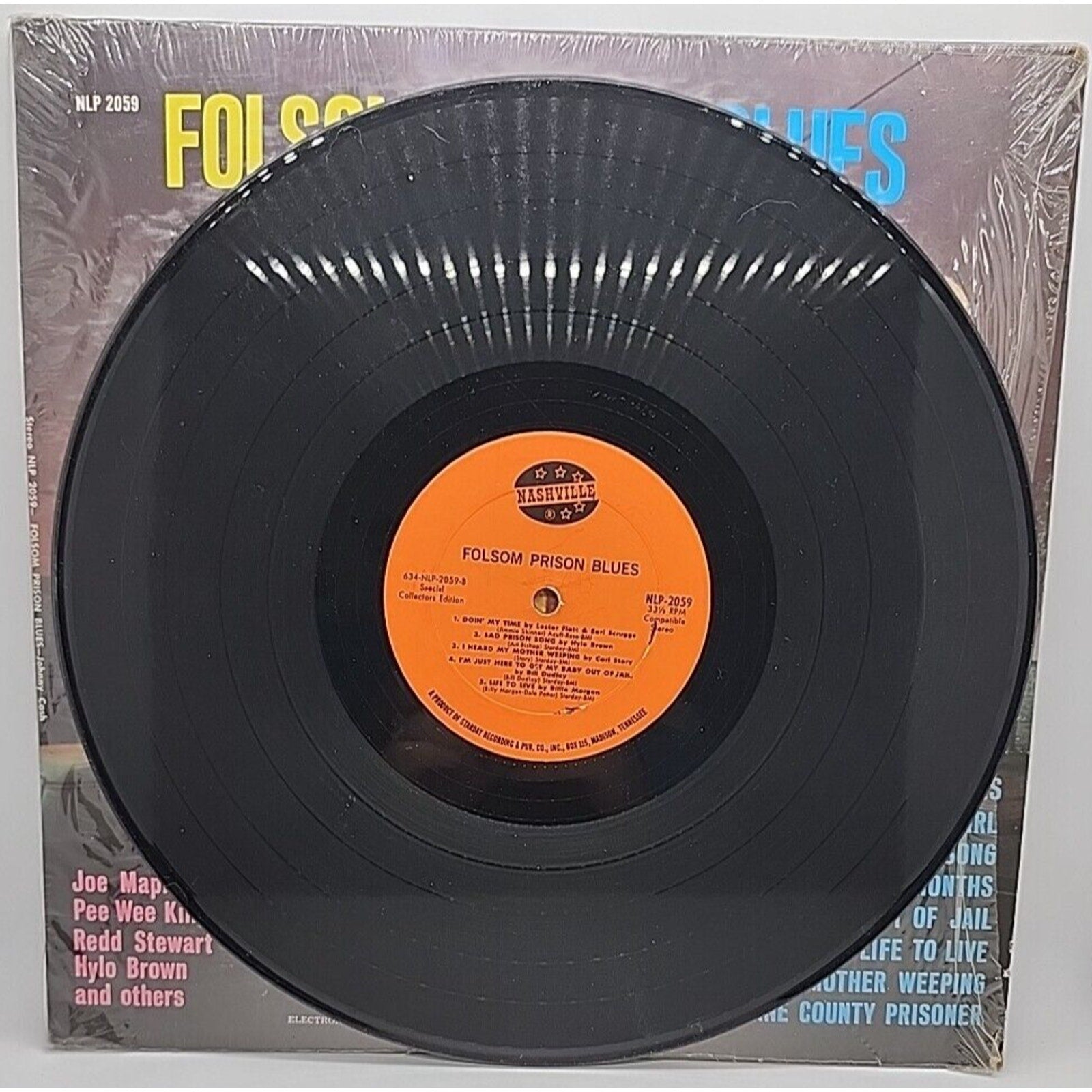 Johnny Cash Flatt & Scruggs Folsom Prison Blues Record Nashville 2059