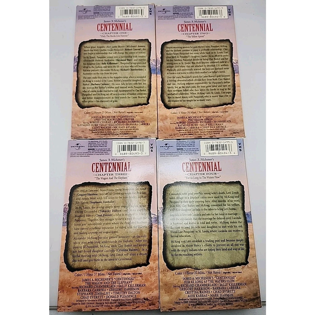 Centennial (VHS, 1997, 12-Tape Set)