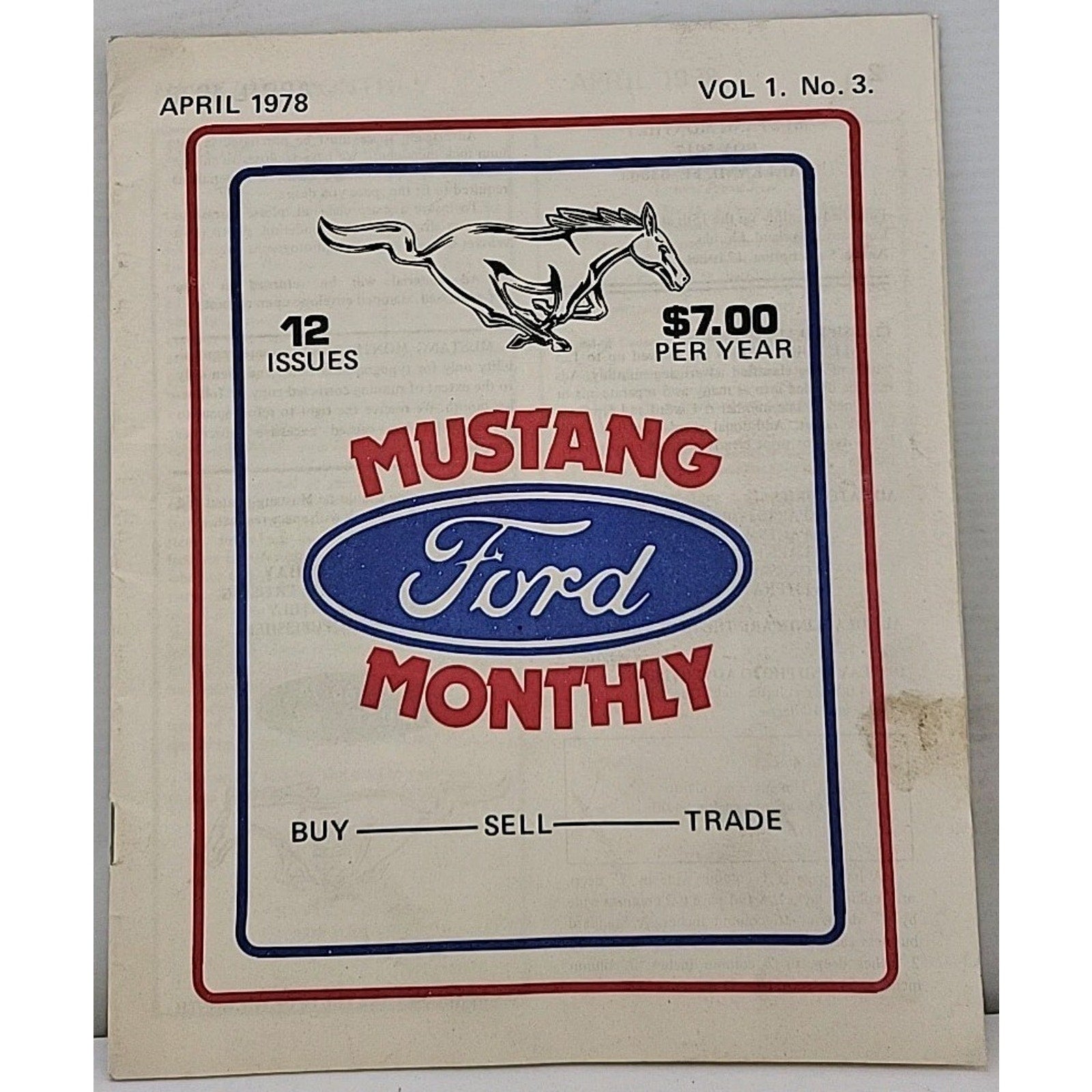 Mustang Monthly - April 1978 - Vol. 1 No. 3