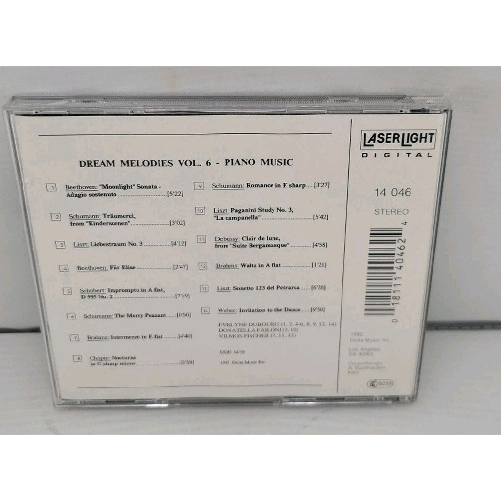 Dream Melodies CD, Vol. 6 - Piano Music