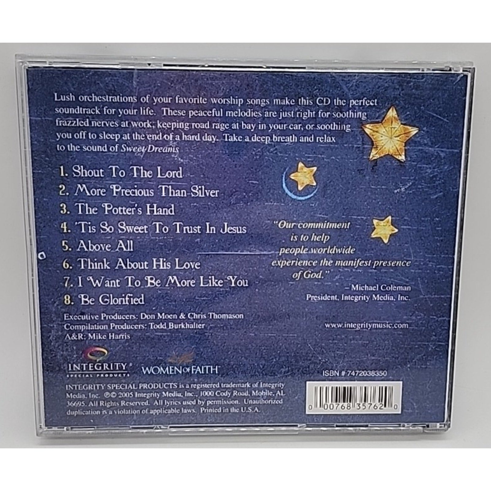 Women of Faith Sweet Dreams: An Instrumental Collection (CD)