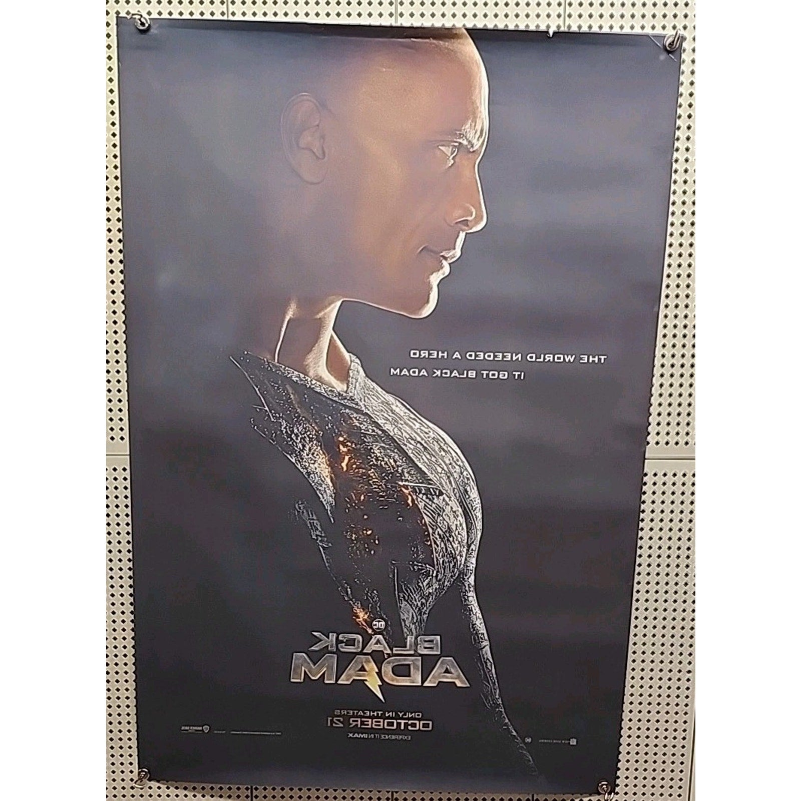 Black Adam 2022 DC Comics Double Sided Original Movie Poster 27" x 40" Teaser