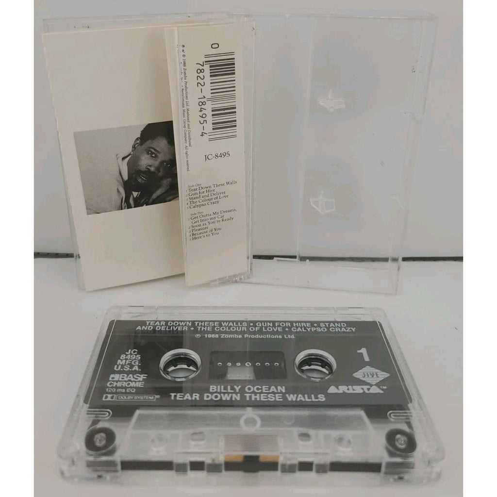 Billy Ocean: Tear Down These Walls (1988 Zomba Productions) (Cassette)