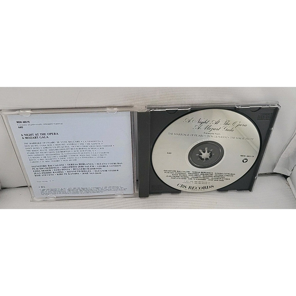 Mozart Gala/Night at the Opera Audio CD By Mozart 1990 CBS Records 91