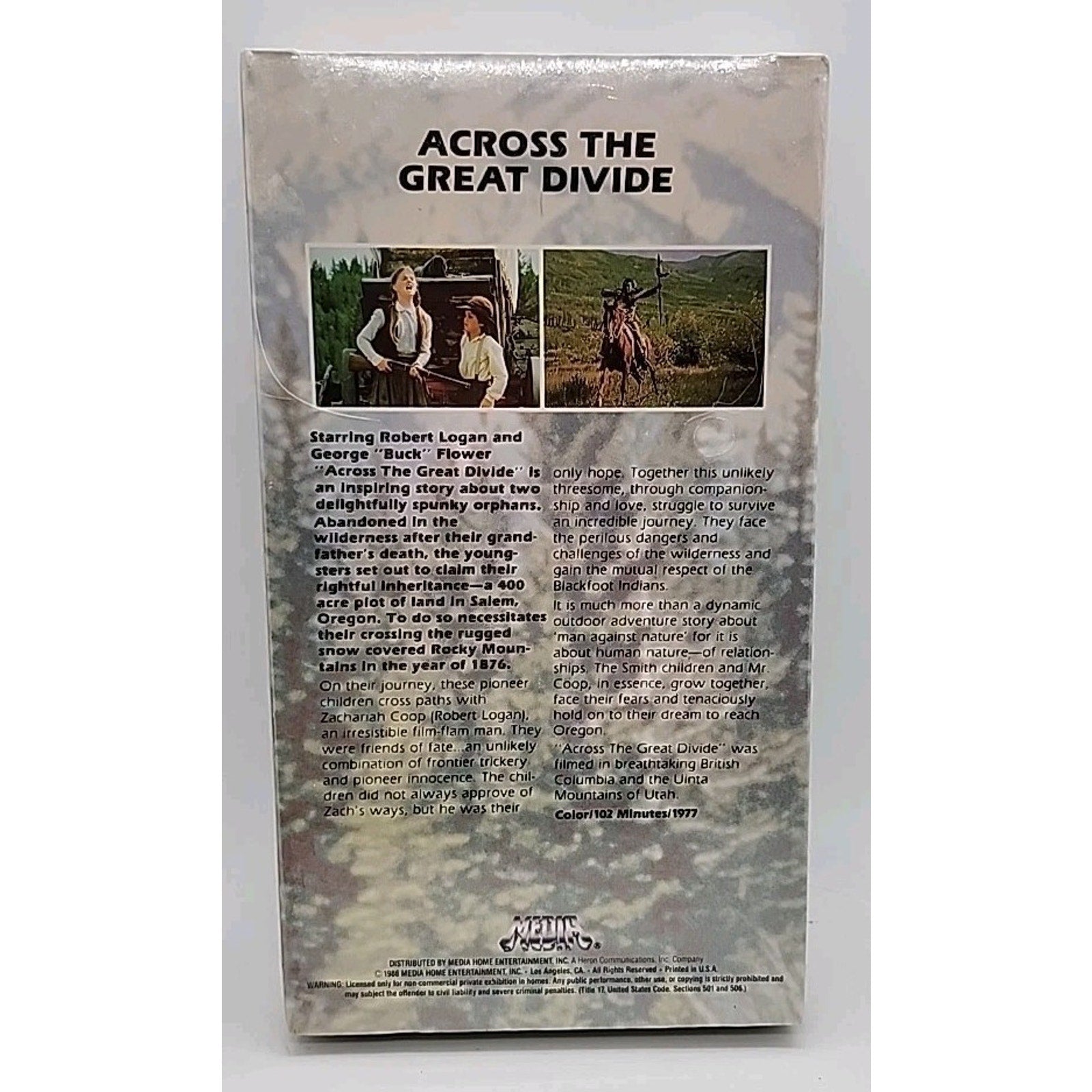 Across the Great Divide (VHS) *Brand New*