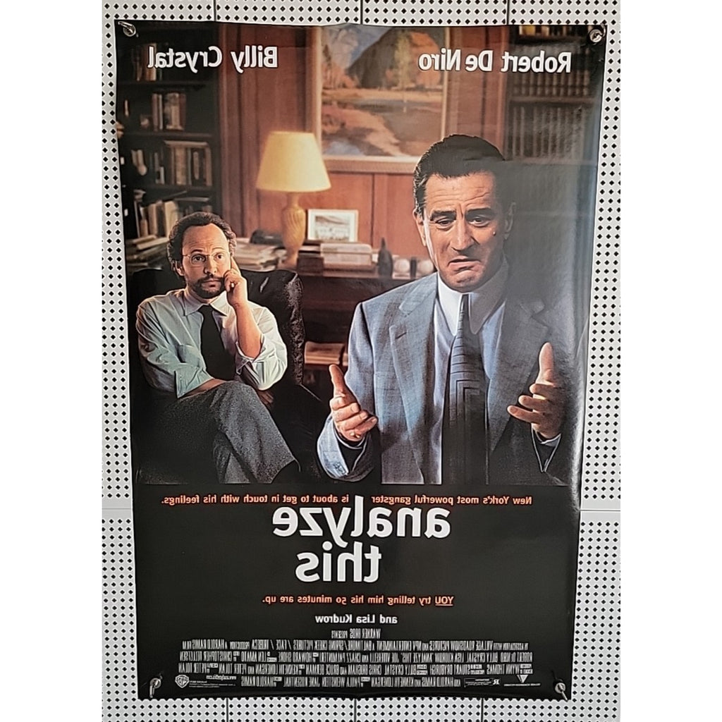 Analyze This 1999 Original Movie Poster 27x40 Rolled Double Sided