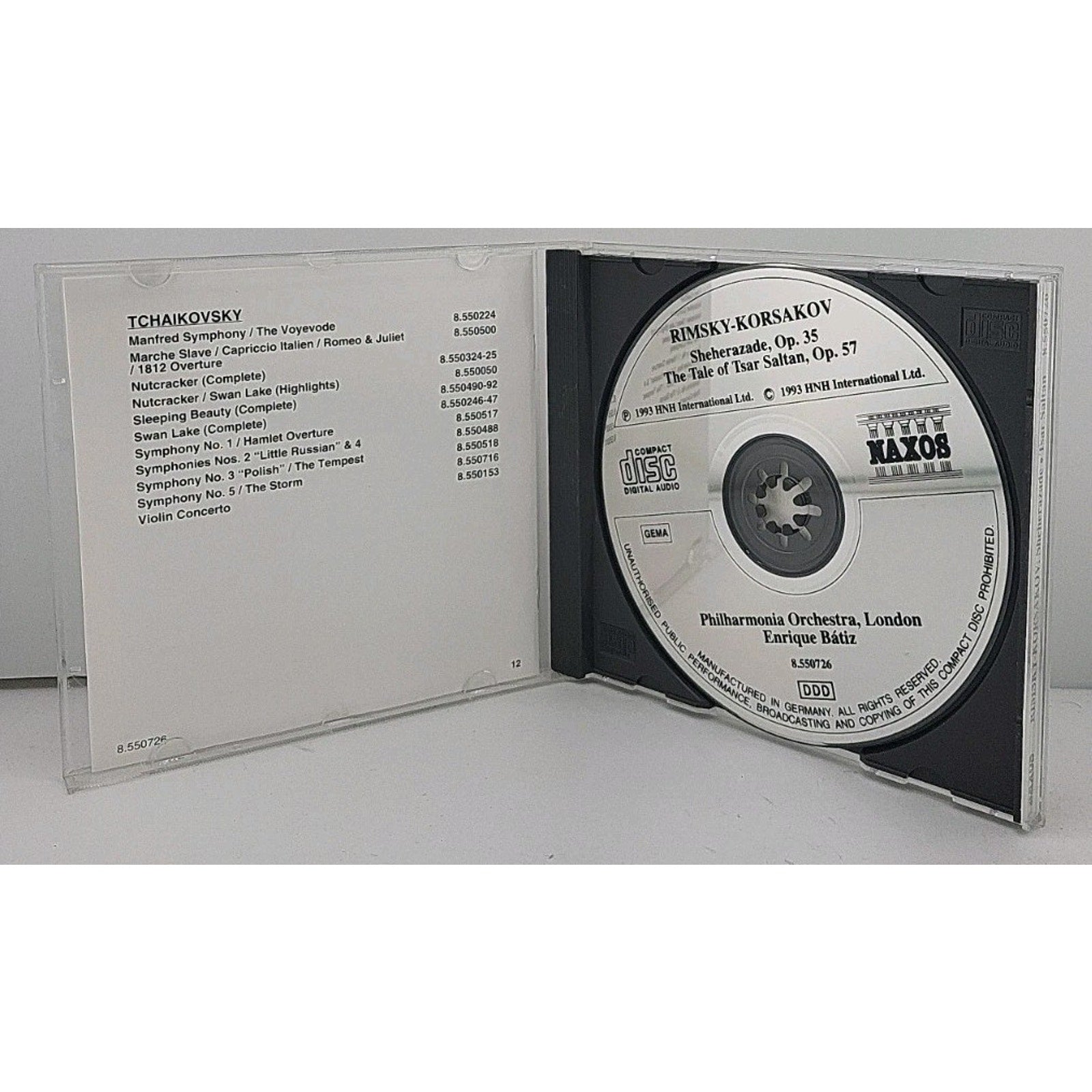 Rimsky-korsakov Sheherazade Op. 35 CD Philharmonia Orchestra