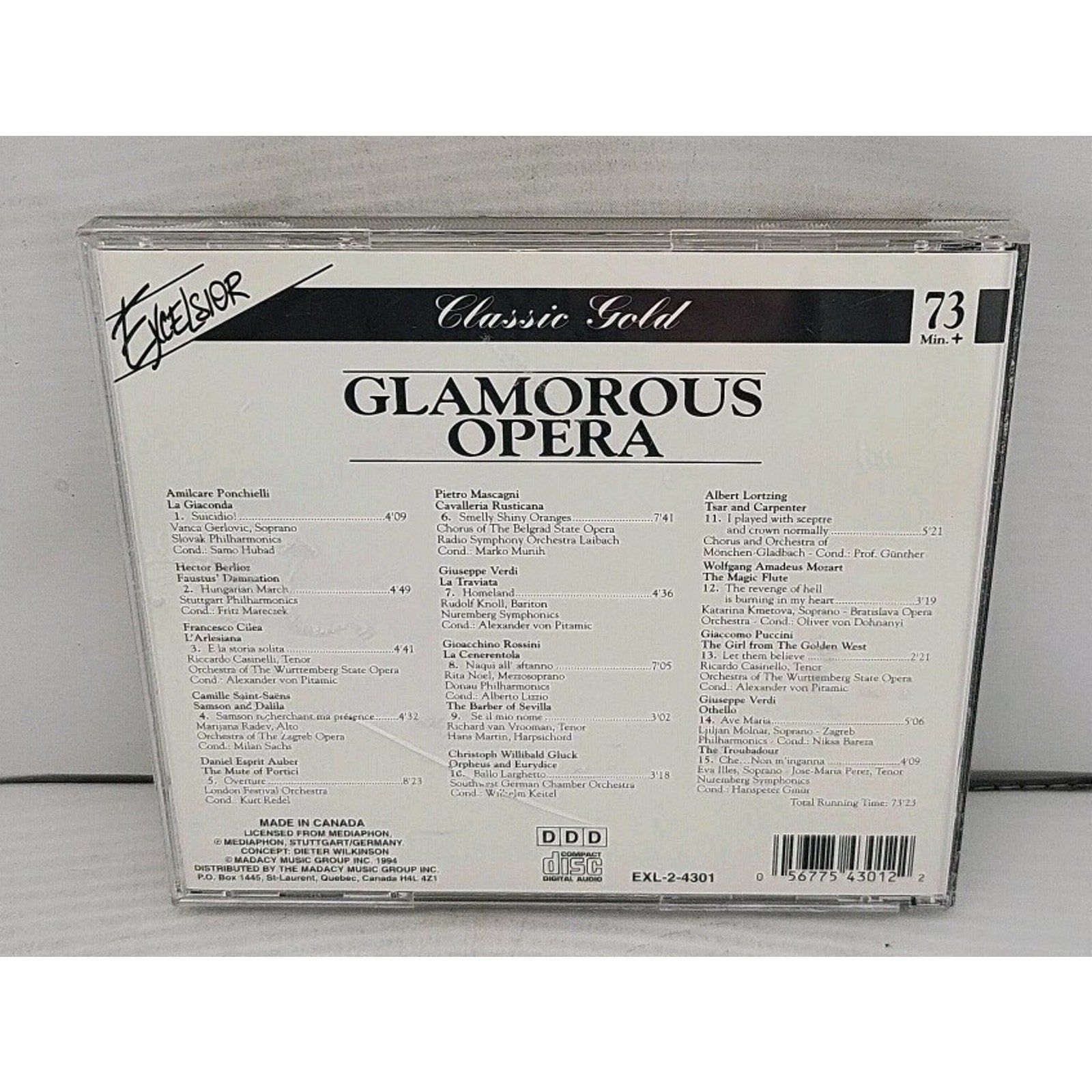 Excelsior Classic Gold Glamorous Opera CD