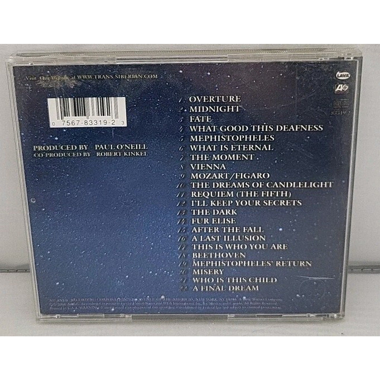 Beethoven's Last Night by Trans-Siberian Orchestra (CD, 2000)