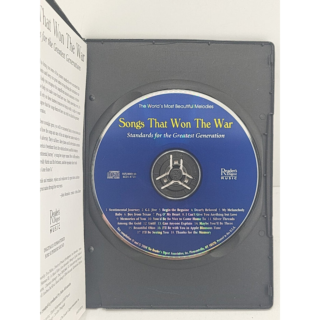 Songs That Won The War Reader's Digest The World's Most Beautiful Melodies CD