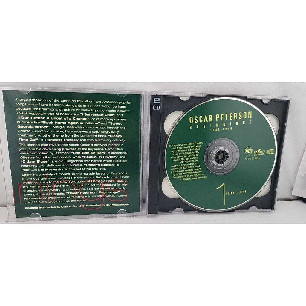 Oscar Peterson - Beginnings (1945-1949) 2 Disc CD