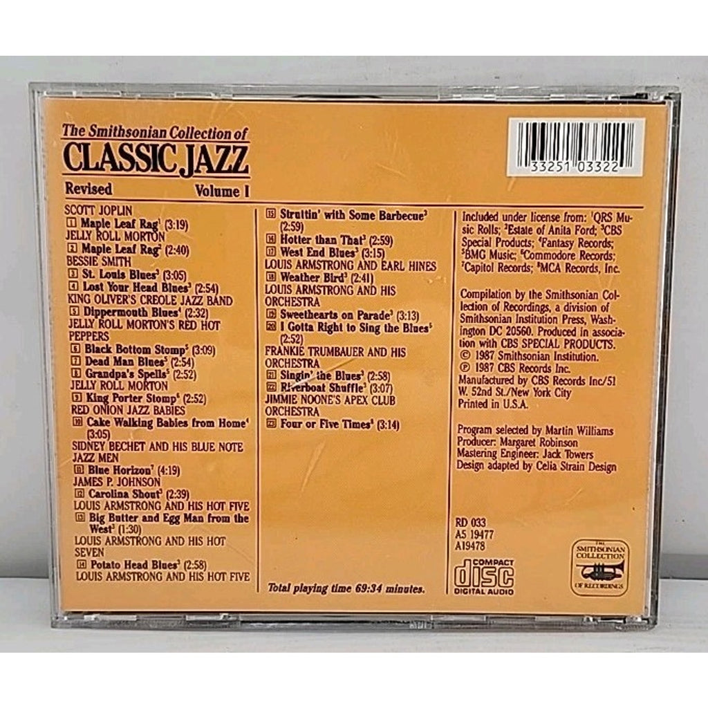 Smithsonian Collection of Classic Jazz, Vol. 1 by Various Artists (CD)
