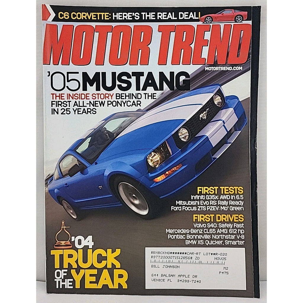 Motor Trend Magazine February 2004