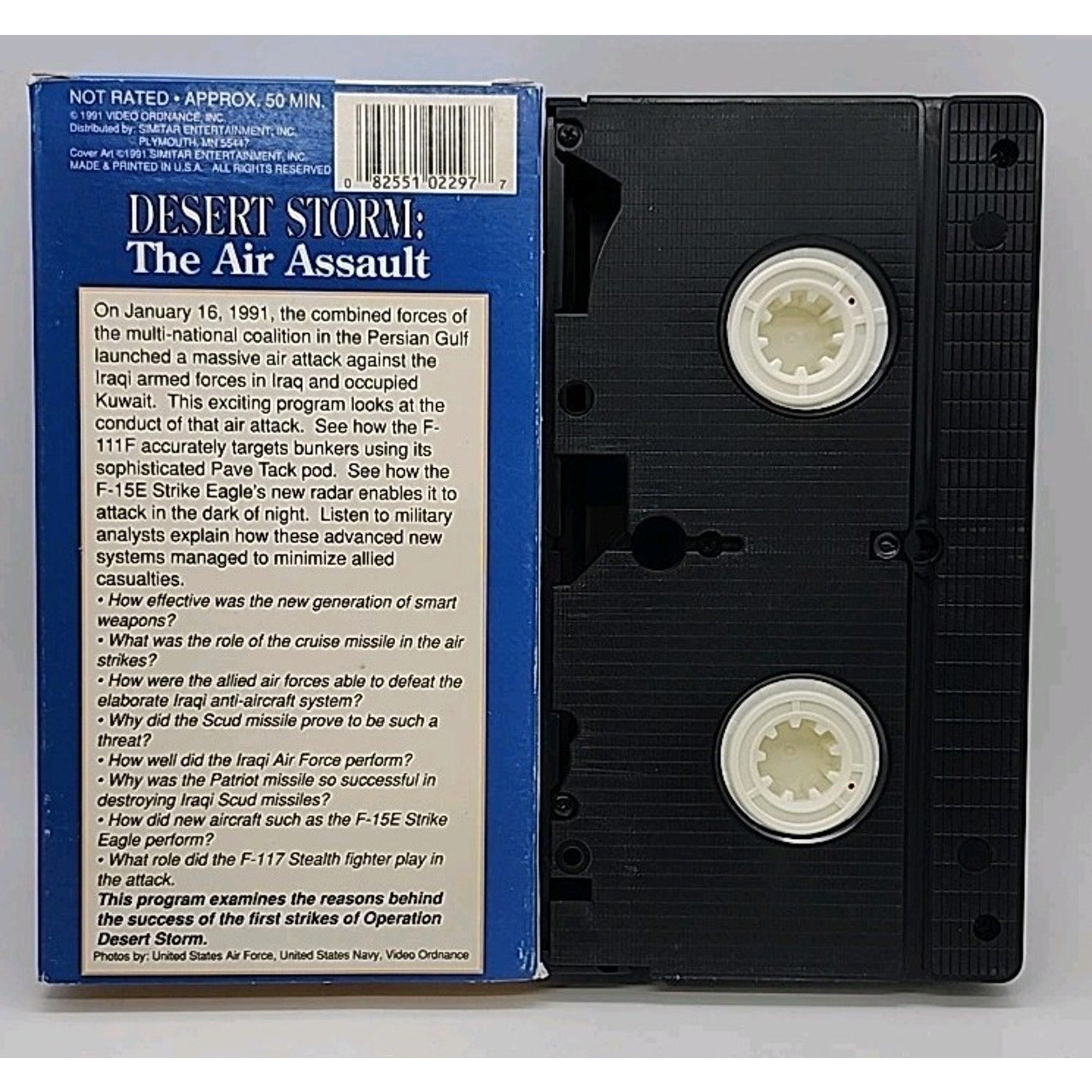 Desert Storm - The Air Assault (VHS, 1991)