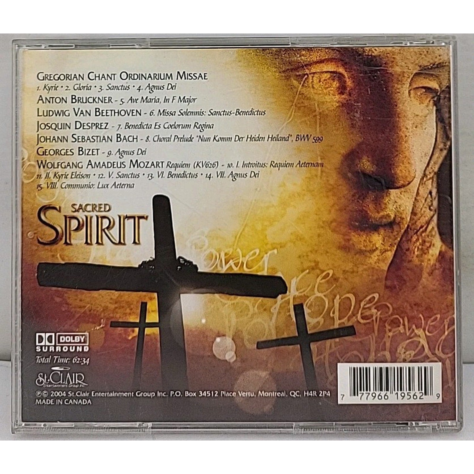 Sacred Spirit CD (Bach, Beethoven, Mozart)