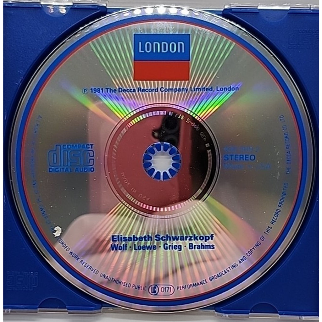 Elisabeth Schwarzkopf, Geoffrey Parsons – Wolf • Loewe • Grieg • Brahms (CD)