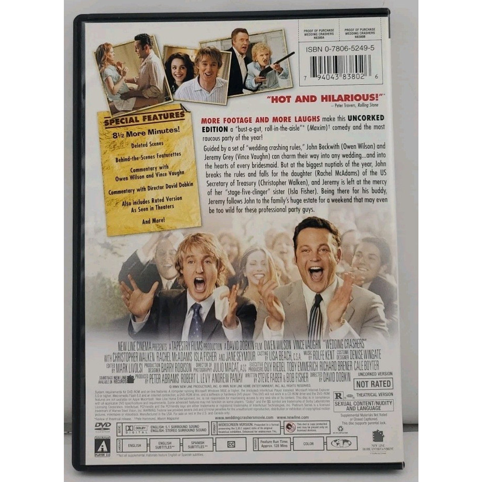 Wedding Crashers (DVD, 2005)
