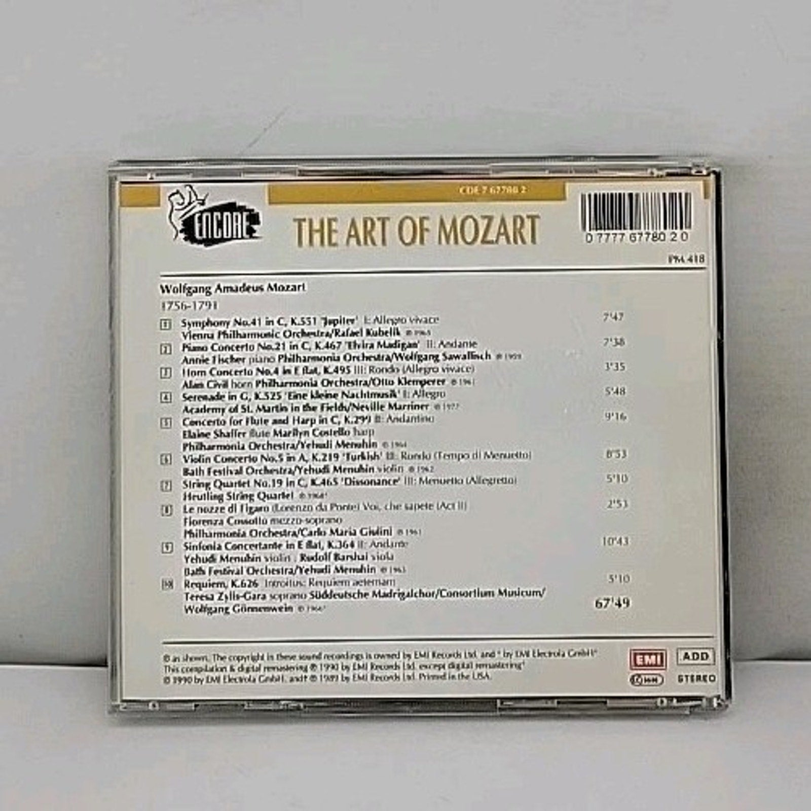 The Art of Mozart - Audio CD by Various Artists