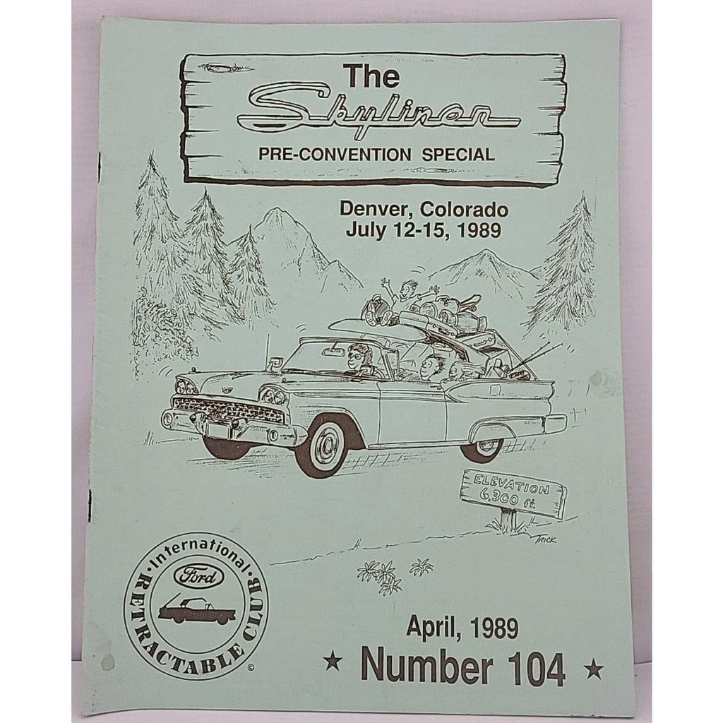 The Skyliner - International Retractable Club - April 1989 Number 104