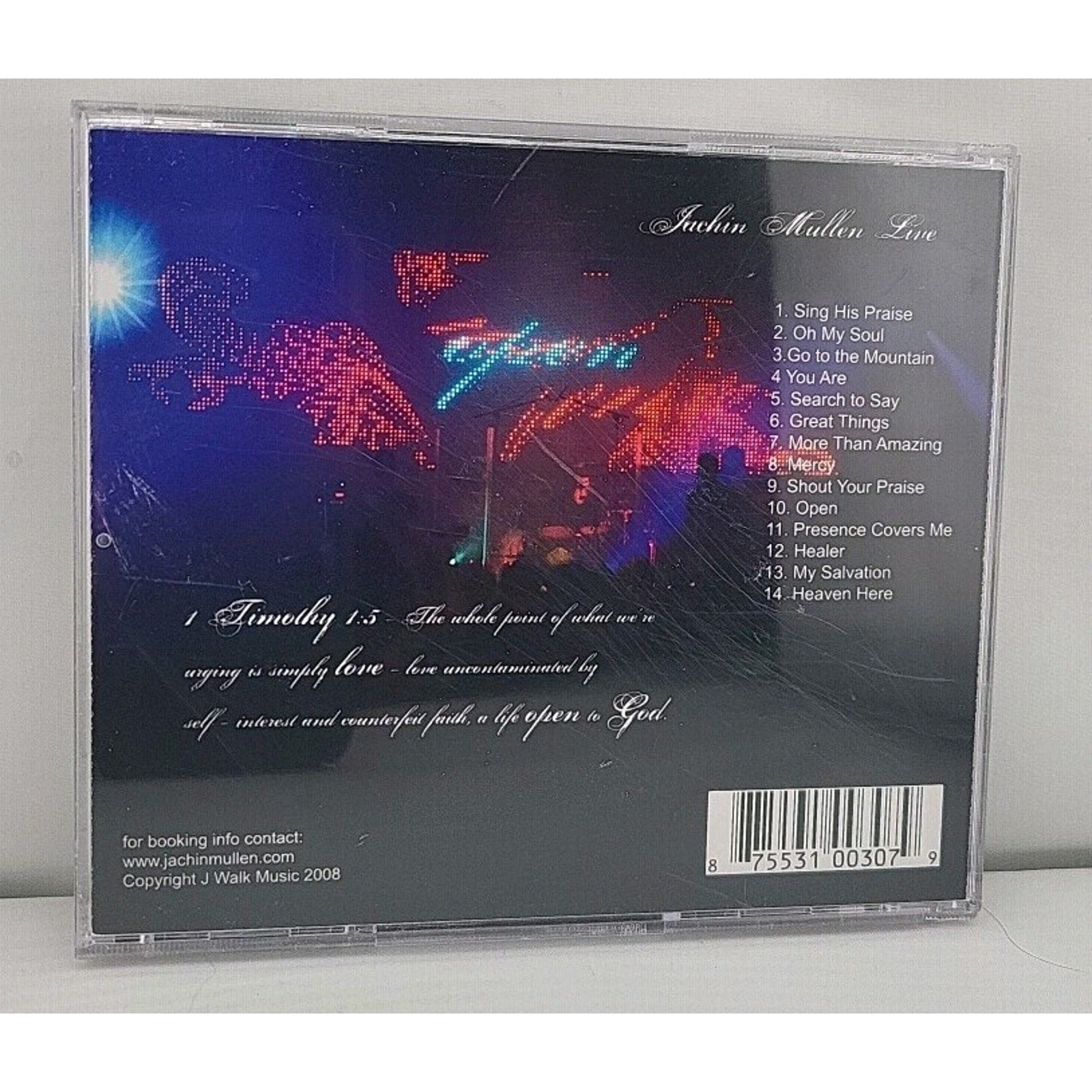 "Open" - Jachin Mullen Live CD