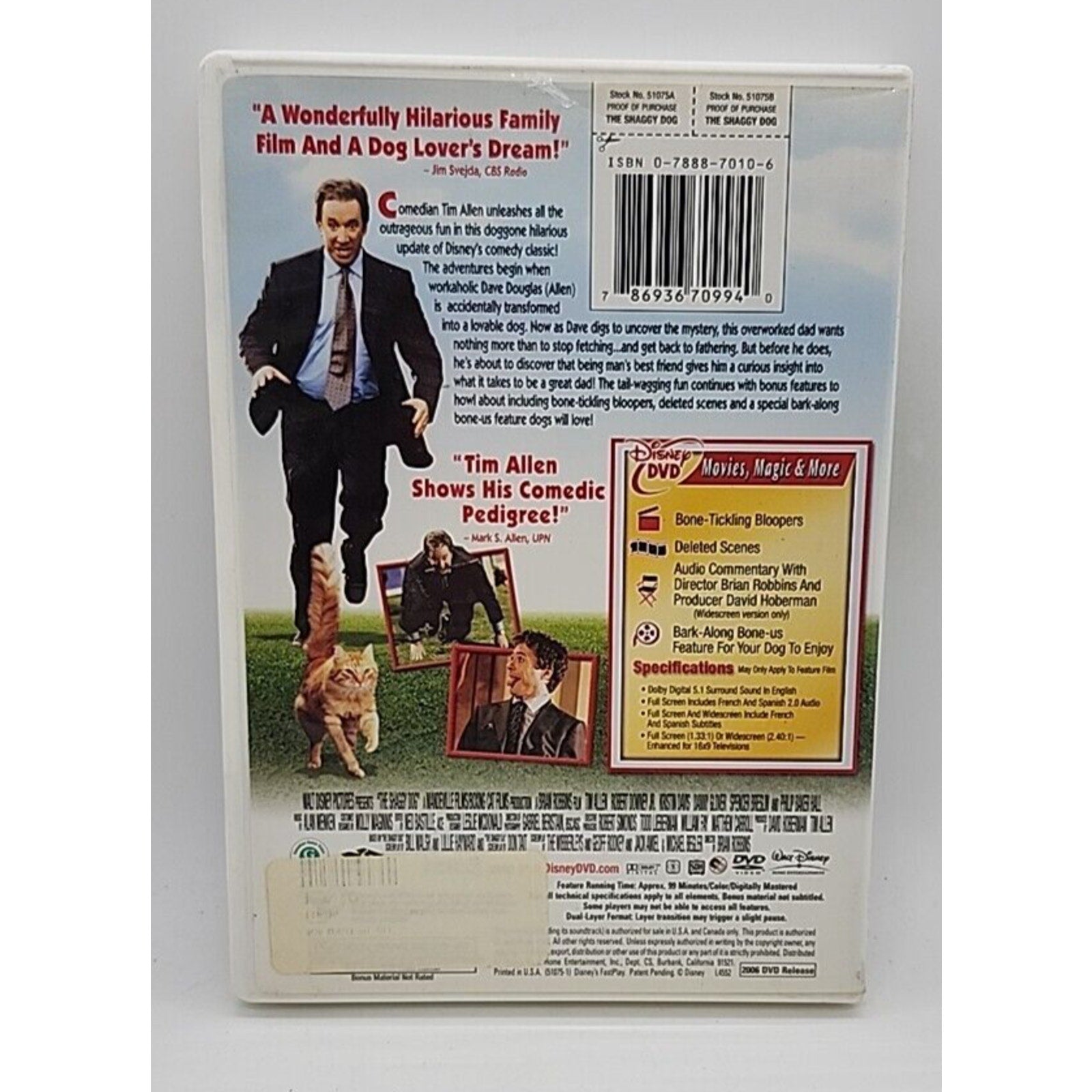The Shaggy Dog (DVD, 2006)