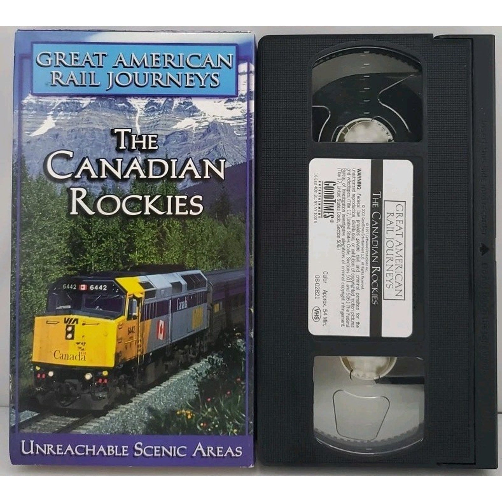 The Canadian Rockies Great American Rail Journeys: Unreachable Scenic Areas VHS