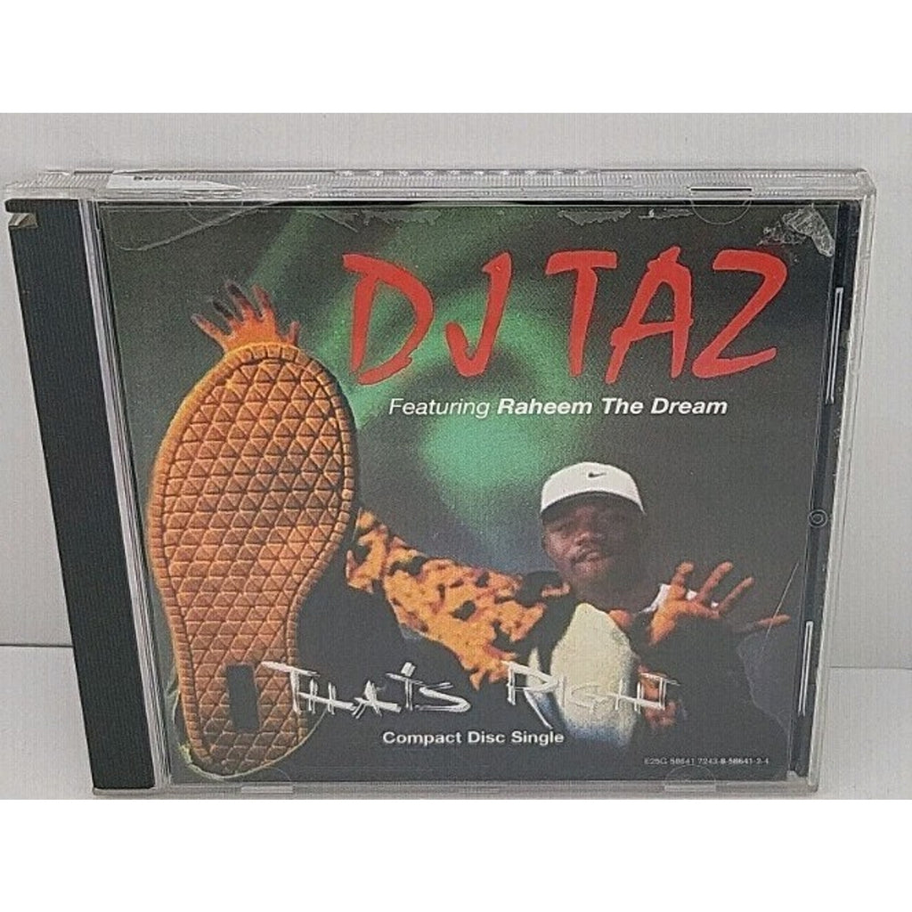 DJ Taz CD Single That's Right 4 tracks 1997