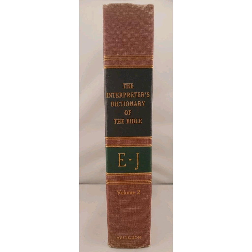 The Interpreter's Dictionary Of The Bible Volume 2 E-J 1962 Abingdon