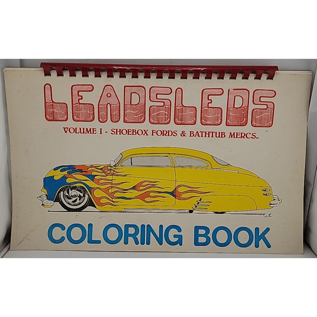 Leadsleds Volume 1 Shoebox Fords & Bathtub Mercs Coloring Book