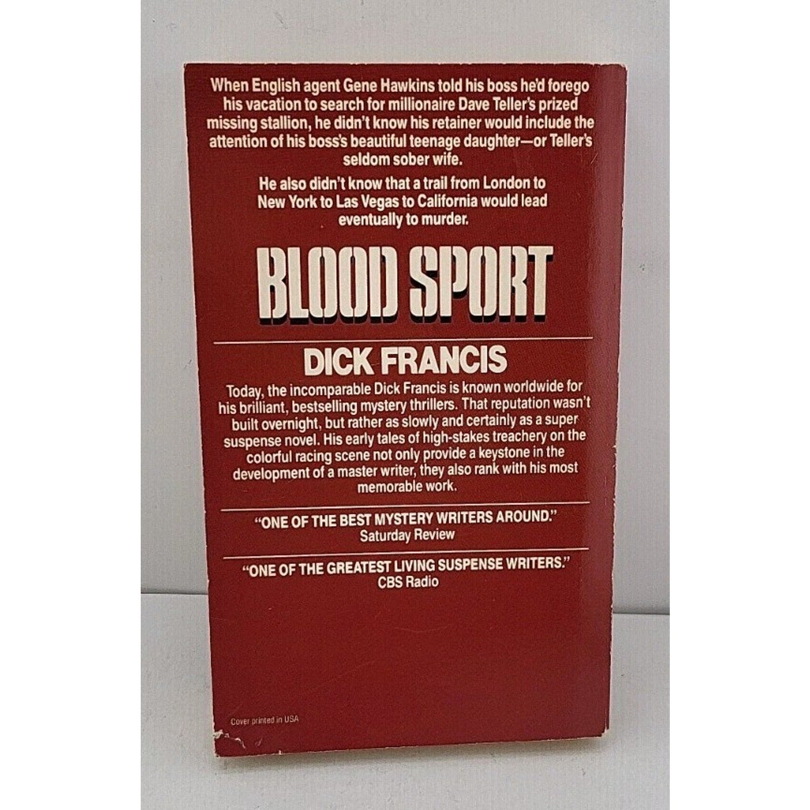 Blood Sport Mass Market Paperbound Dick Francis