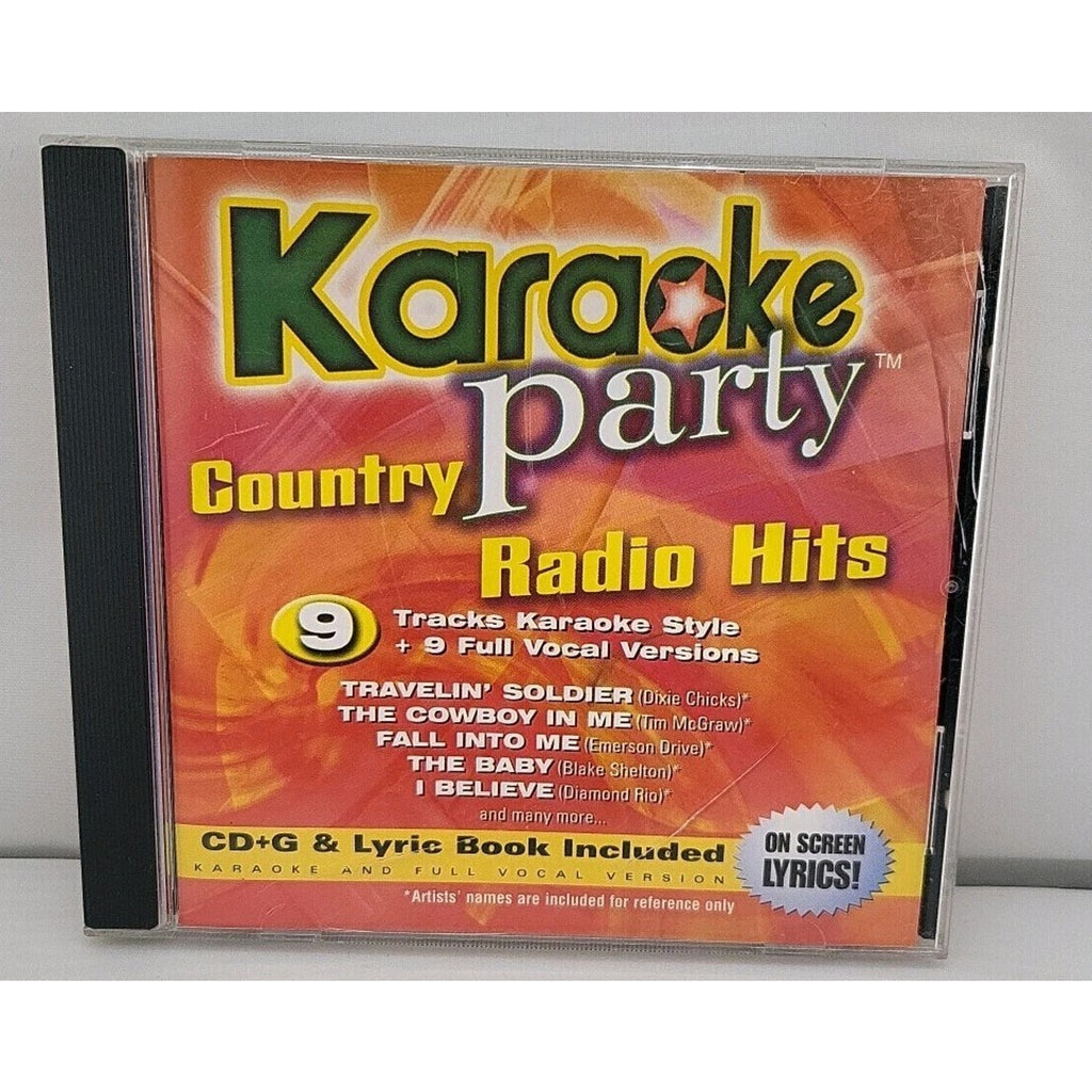 Karaoke Party Country Radio Hits CD+G Lyric Book Included