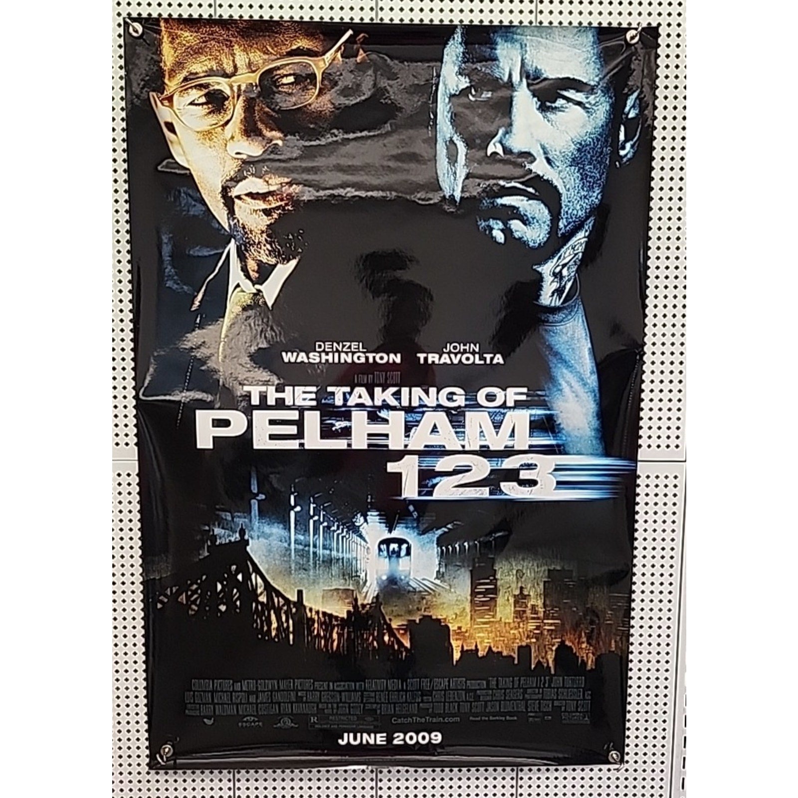 The Taking of Pelham 123 2009 Double Sided Original Movie Poster 27" x 40" ADV