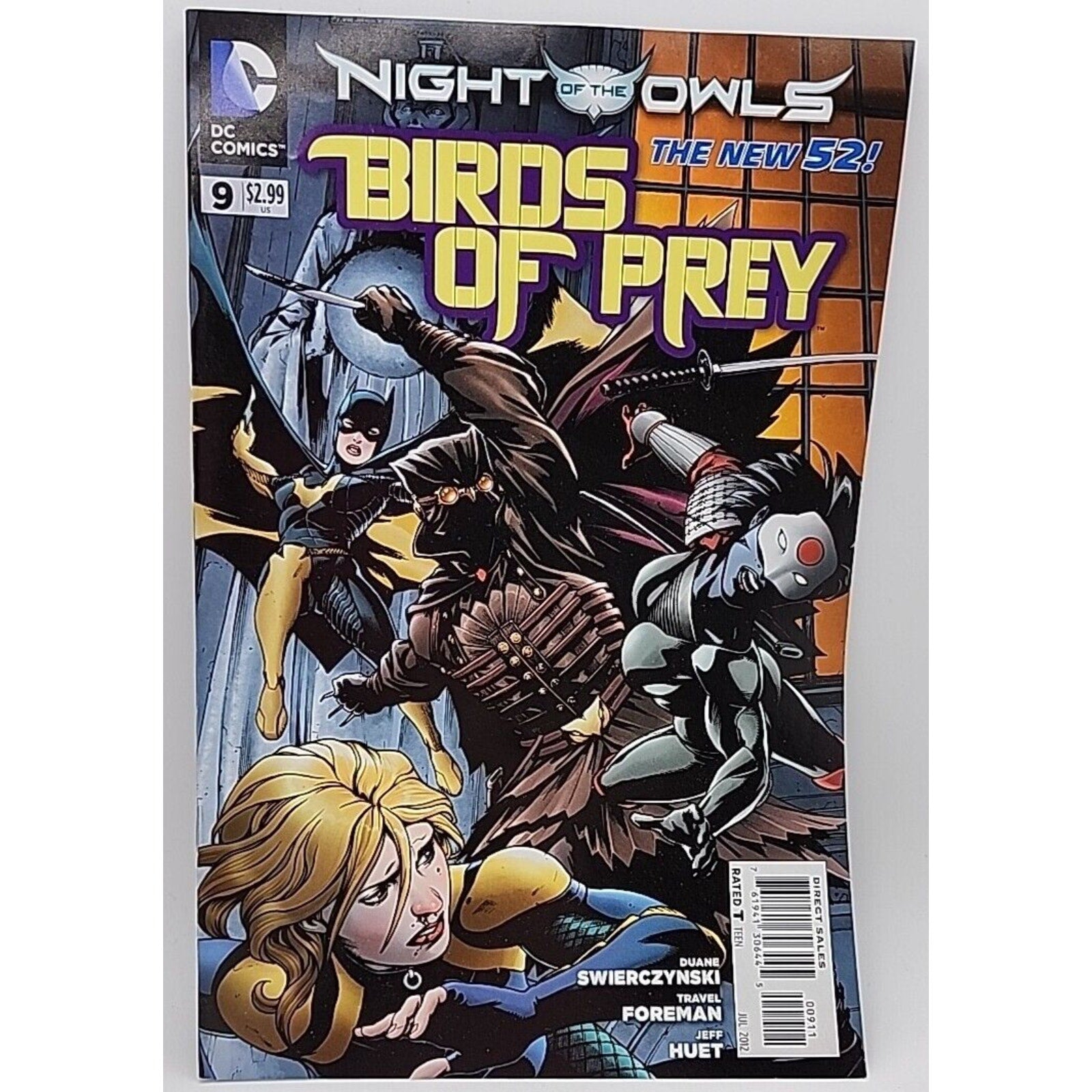 Birds Of Prey Vol 3 #9 (Night Of The Owls Tie-In) 2012 DC Comics