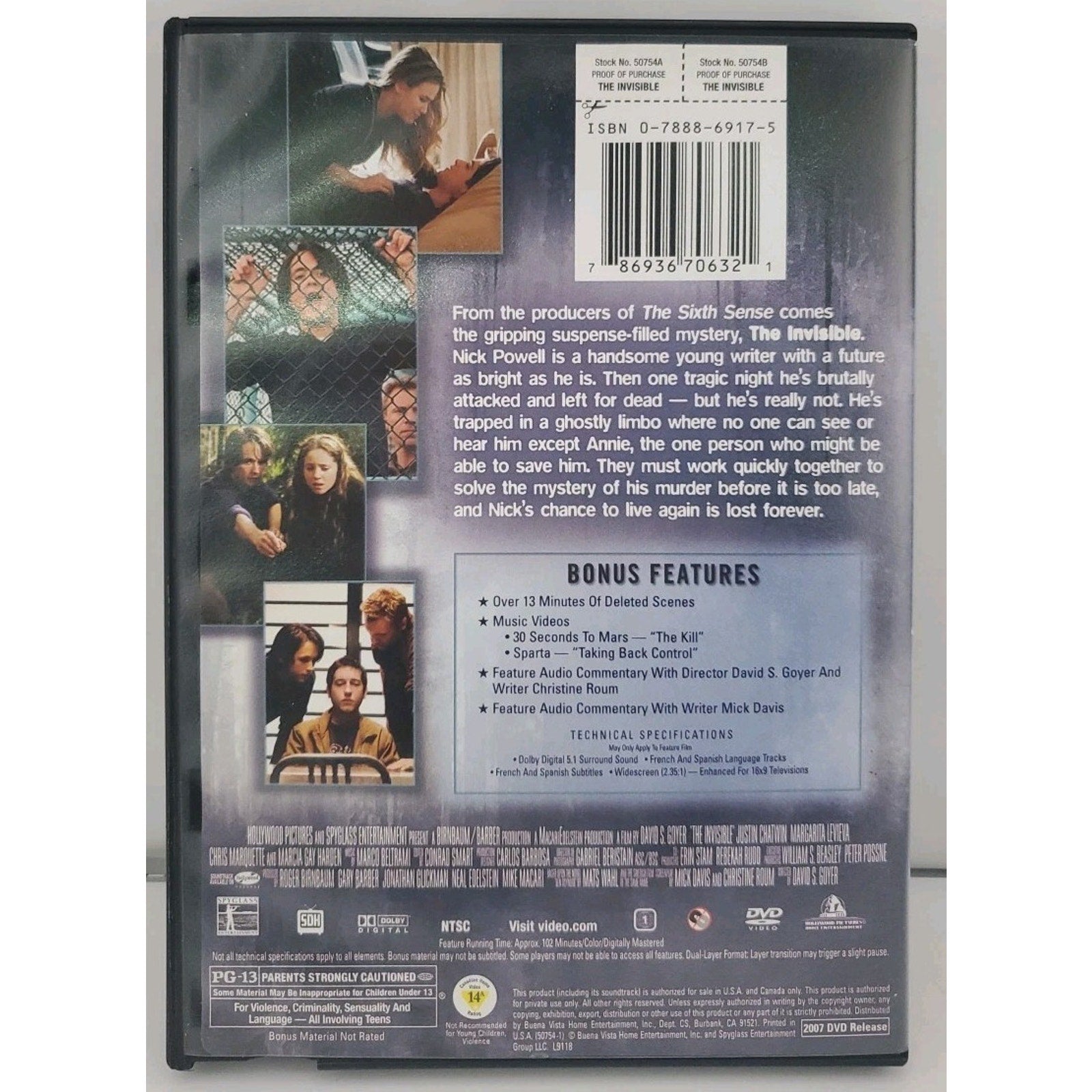 The Invisible (DVD, 2007)