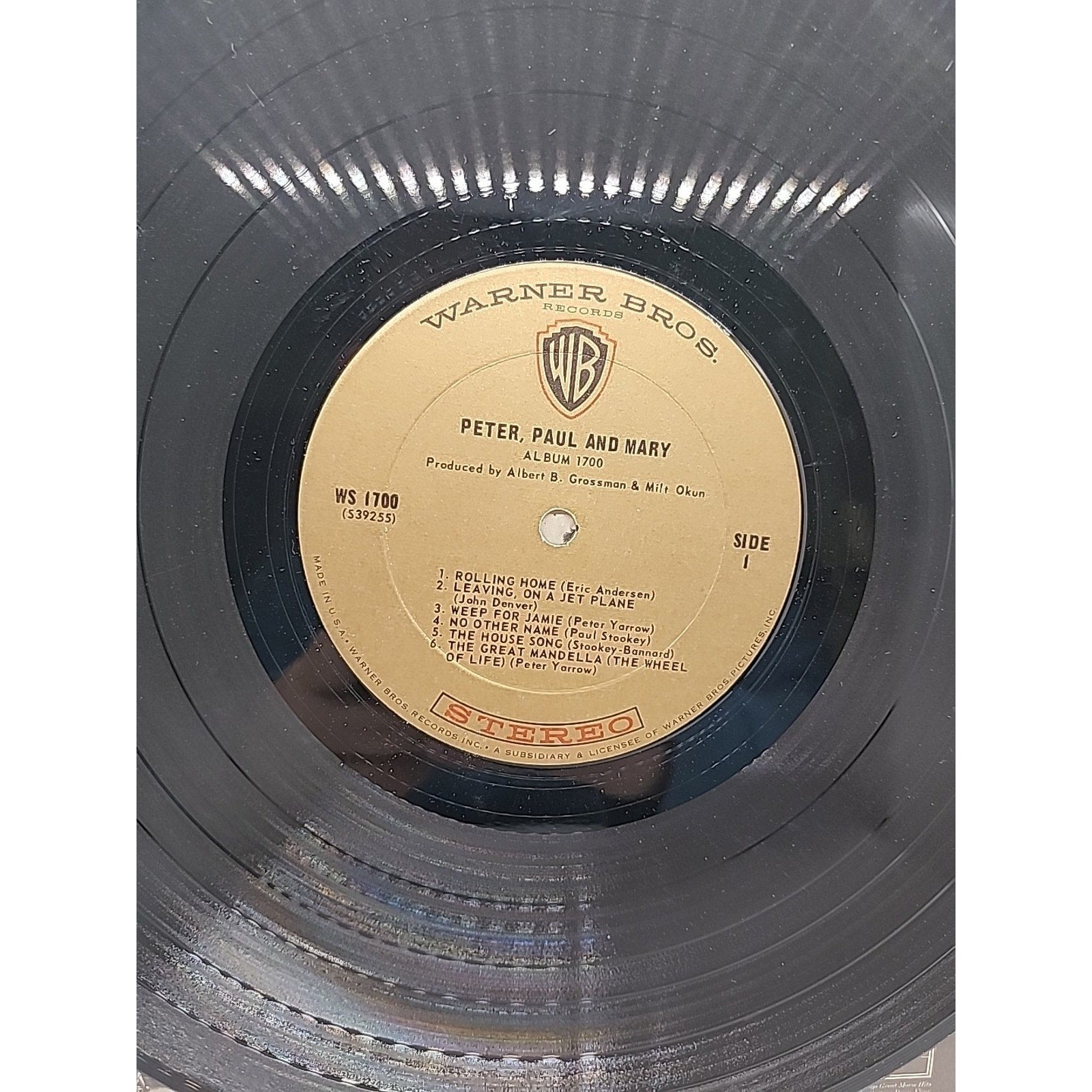 Peter, Paul And Mary: Album 1700 12'" 33 RPM LP (Record)