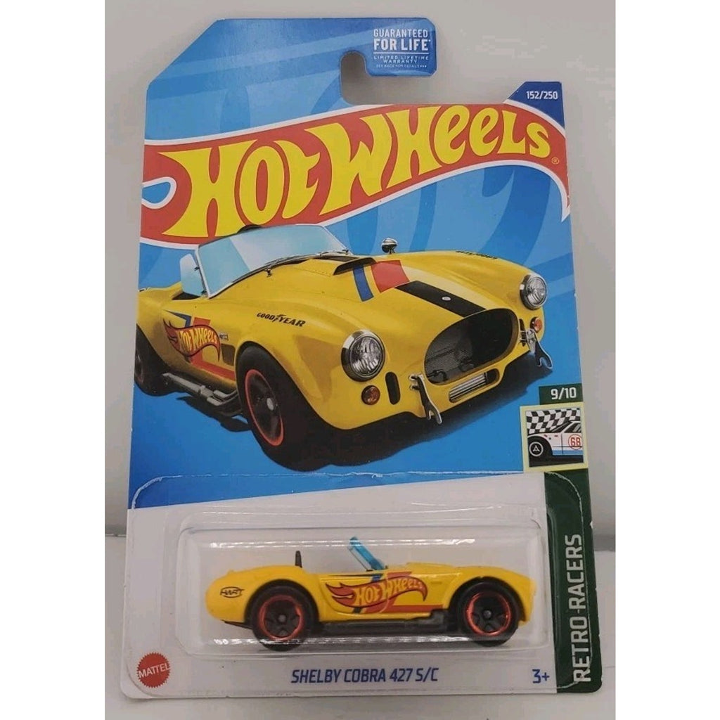 Hot Wheels Shelby Cobra 427 S/C Retro Racers Yellow
