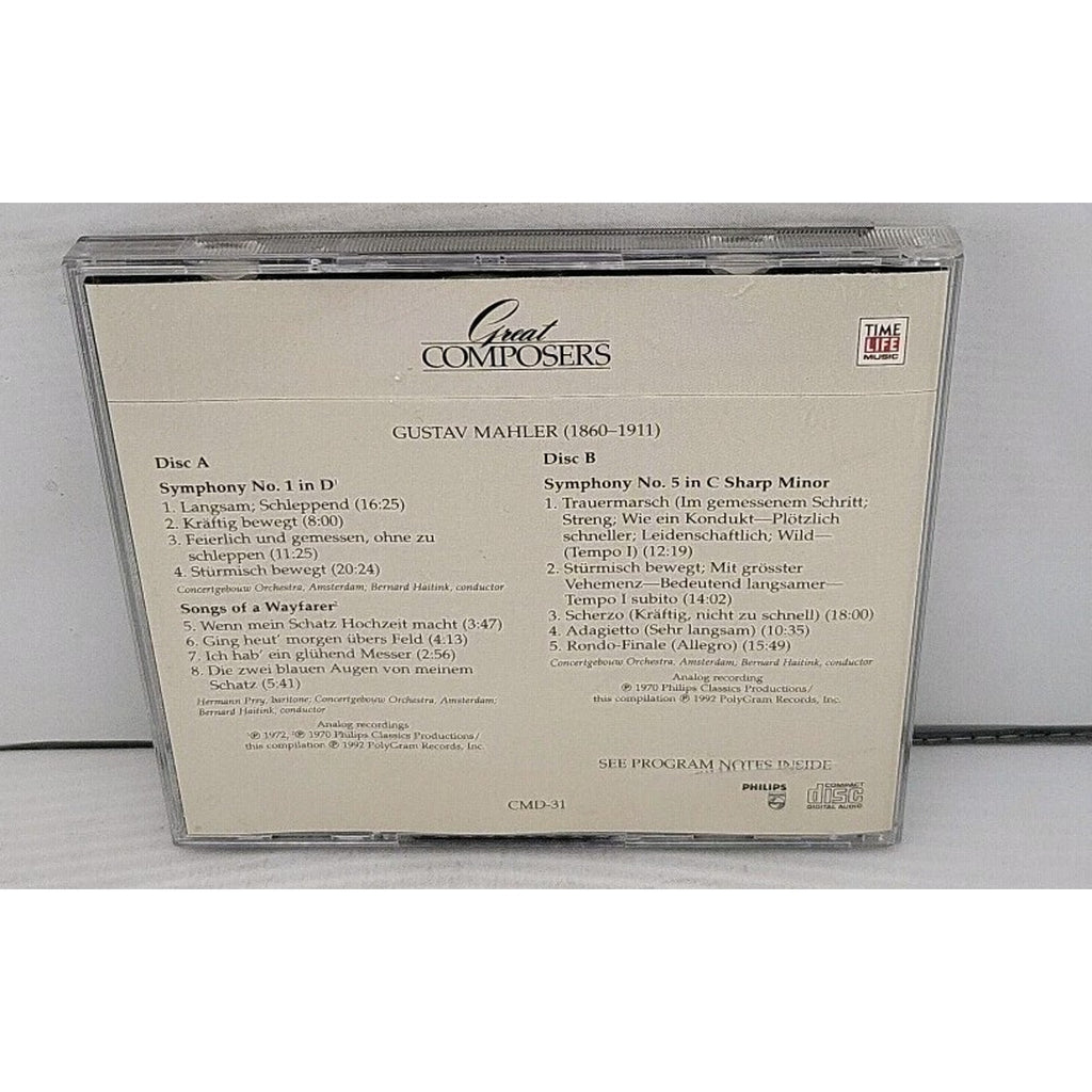 Mahler Great Composers CD