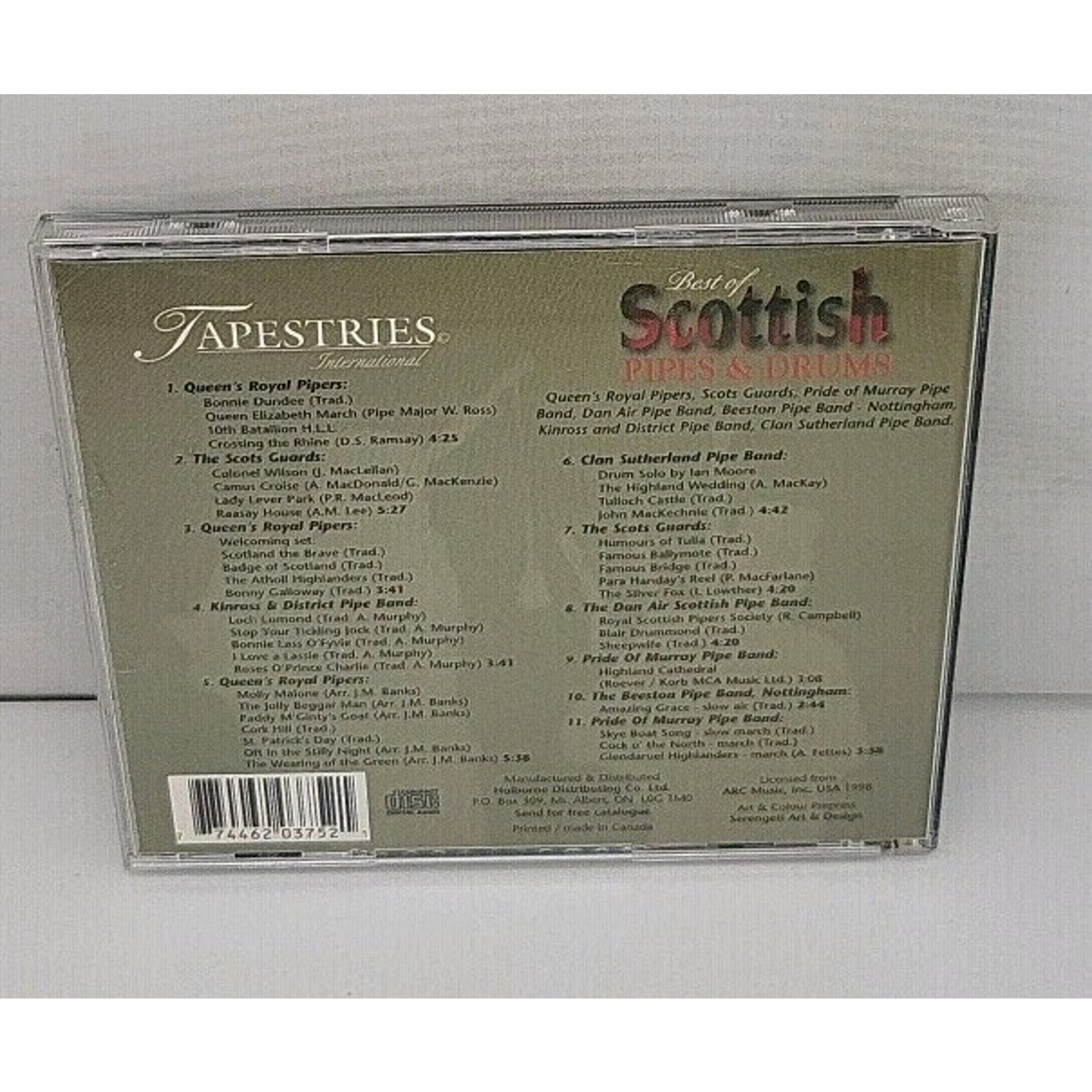 Best of Scottish Pipes & Drums Music CD