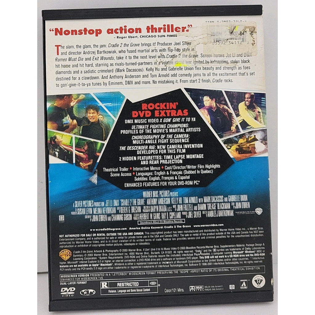 Cradle 2 the Grave (DVD, 2003, Widescreen)