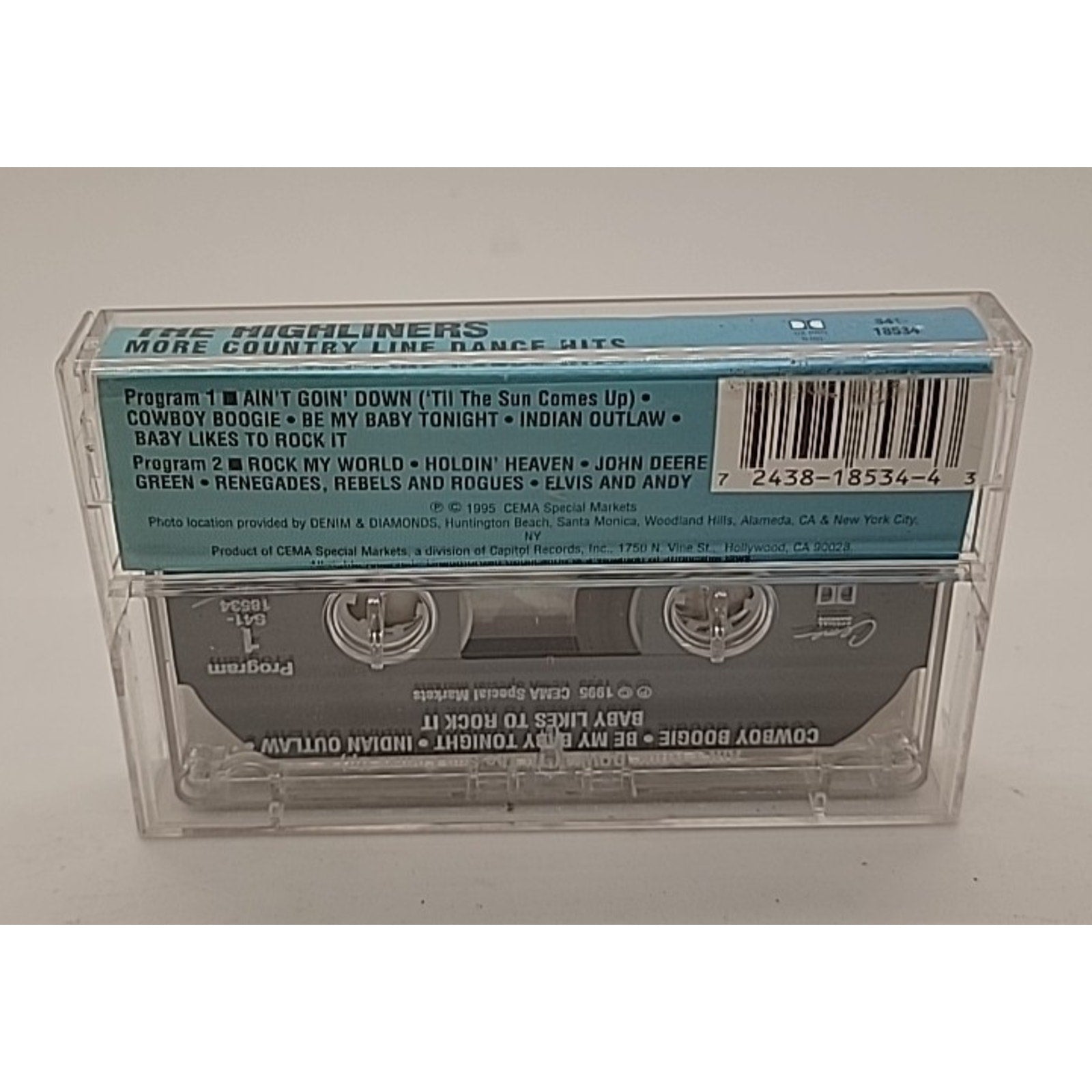The Highliners Cassette "More Country Line Dance Hits" - S41-18534 - Denim & Dia