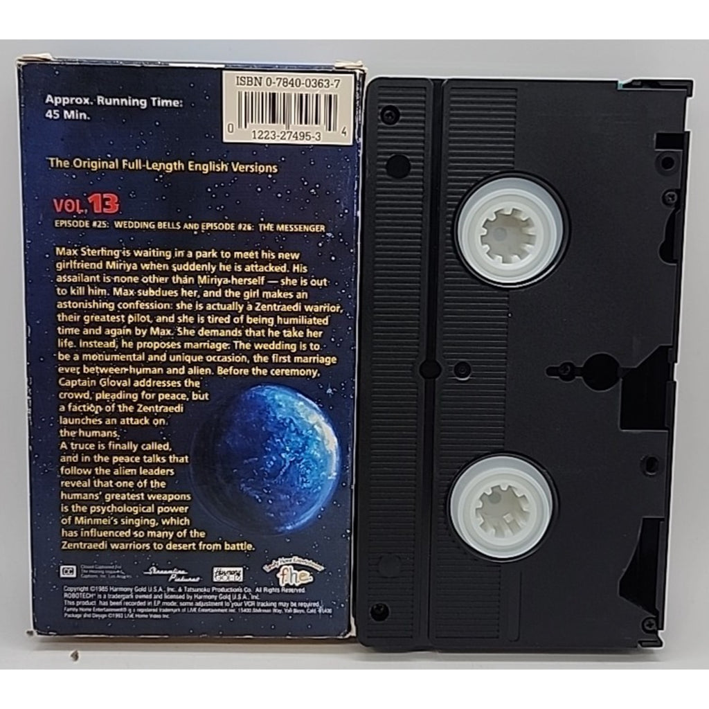 Robotech - V. 13 / Volume 13 - Wedding Bells / The Messenger (VHS, 1994)