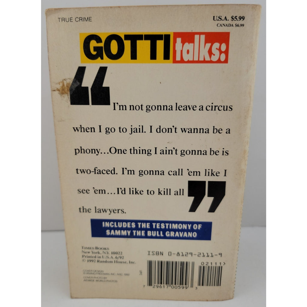 Gotti Tapes : Including the Testimony of Salvatore "Sammy the Bull" Gravano...