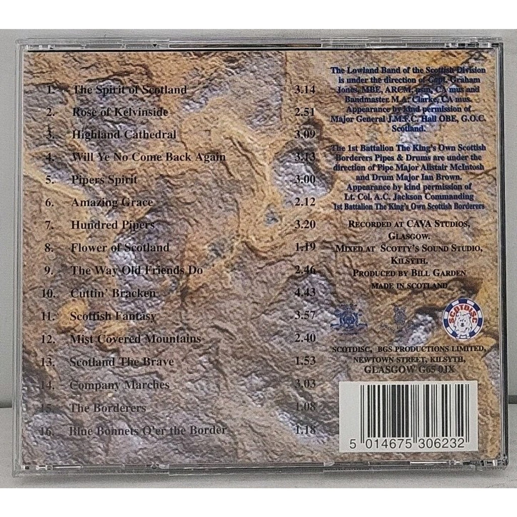 The Spirit of Scotland Pipes & Drums CD Scottish Military Band