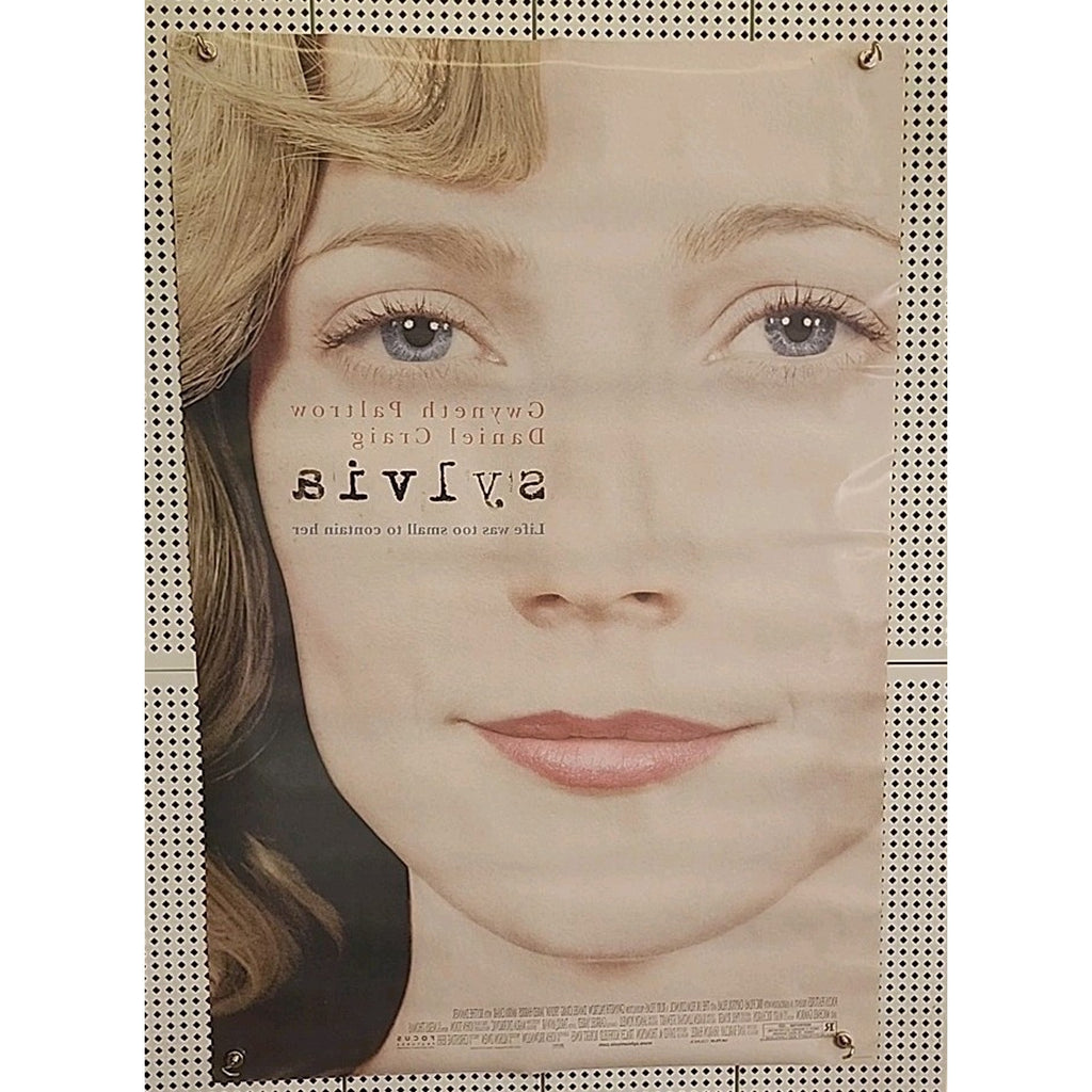 2003 Original Double Sided Sylvia Movie Poster 40” X 27” Sylvia Plath