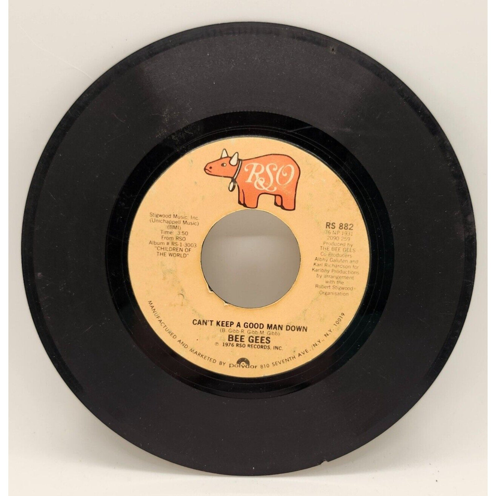 Can't Keep a Good Man Down / How Deep Is Your Love By Bee Gees (Record)