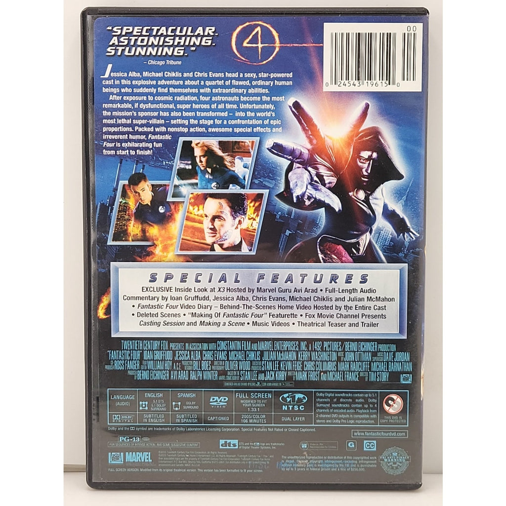 Fantastic Four (DVD, 2005, Full Screen)